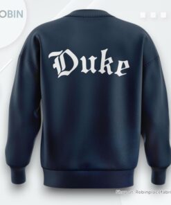 Duke Men’s Basketball Coach Chris Special Navy Sweatshirt, Sweater