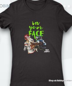 Eagles Vs Chiefs In Your Face Super Bowl Lix Champs Shirt