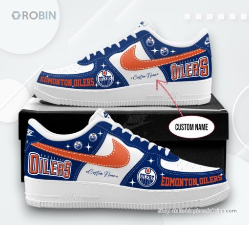 Edmonton Oilers Special Edition Nike Air Force 1 Sneaker