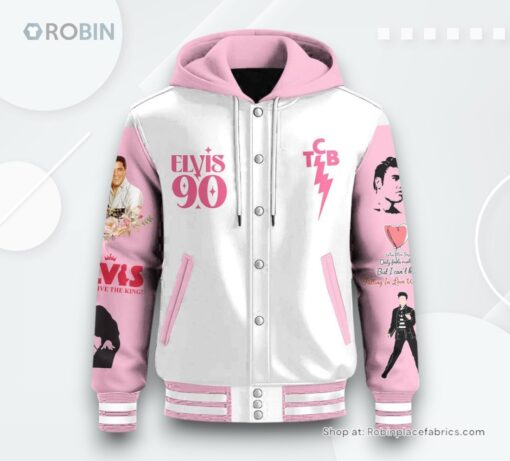 Elvis Presley 90th Anniversary Special Edition Hooded Varsity Jacket