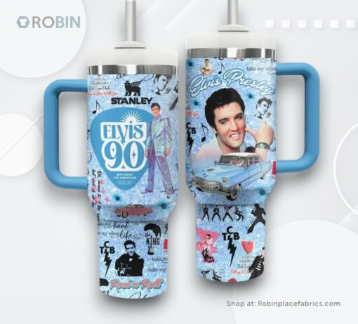 Elvis Presley 90th Birthday Celebration Stanley Tumbler Cup