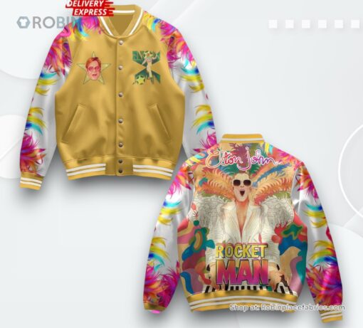 Elton John Rocket Man Limited Varsity Jacket