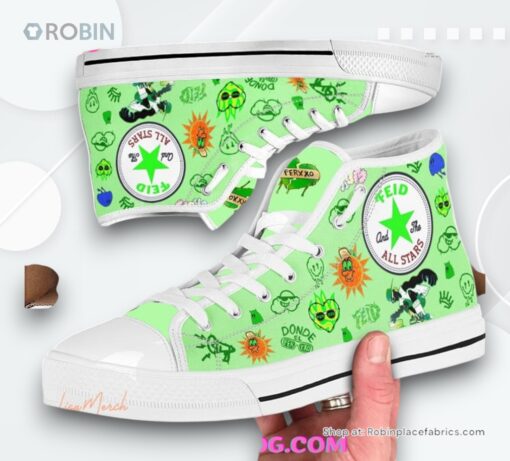 Feid Ferxxo Limited Edition Converse Hightop Canvas Shoes