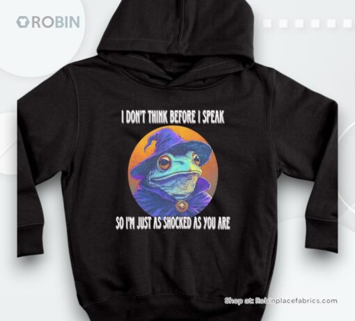 Frog Wizard I Don’t Think Before I Speak So I’m Just As Shocked As You Are Shirt
