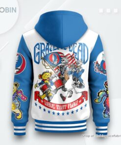 Grateful Dead Wave That Flag Hooded Varsity Jacket