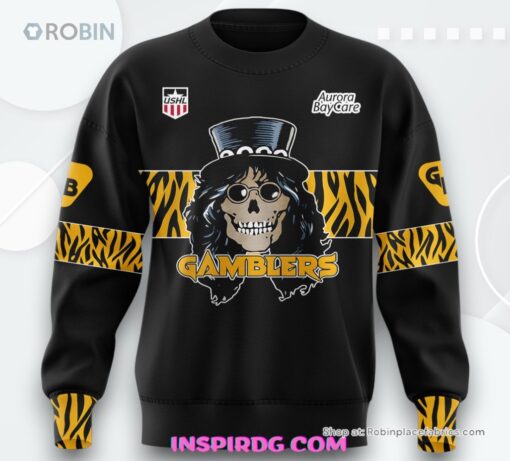 Green Bay Gamblers Hair Nation Special Sweatshirt, Sweater