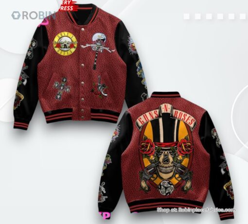Guns N’ Roses Skull Rock Varsity Jacket