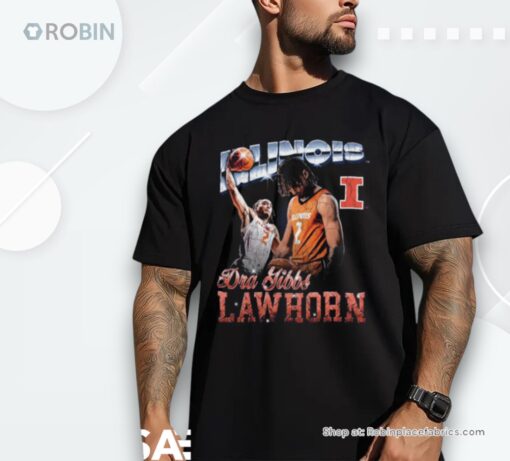 Illinois Basketball Dra Gibbs Lawhorn Retro Nil Shirt
