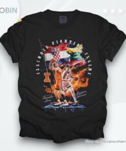 Illinois Basketball Kasparas Jakucionis Tomislav Ivisic Shirt