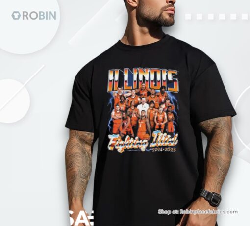 Illinois Basketball Team 2024 25 Nil Shirt