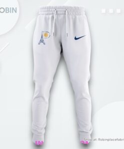 Indiana Pacers In Paris Eiffel Tower White NBA Hoodie