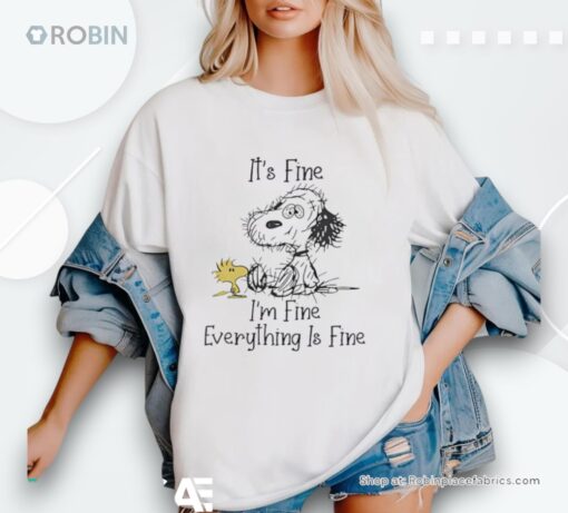 It’s Fine I’m Fine Everything Is Fine Snoopy Shirt