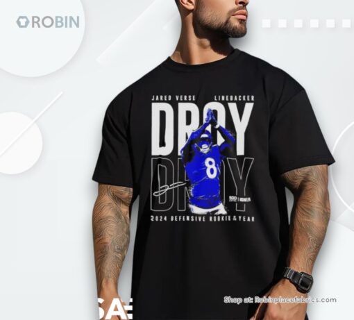 Jared Verse Linebacker Droy Droy 2024 Defensive Rookie Of The Year Shirt