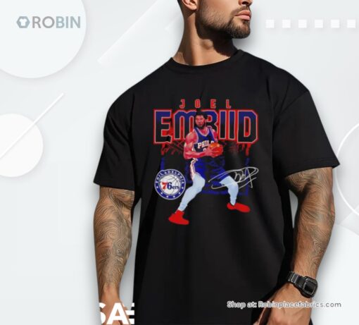 Joel Embiid Post Moves Shattered Philadelphia 76ers Signature Shirt