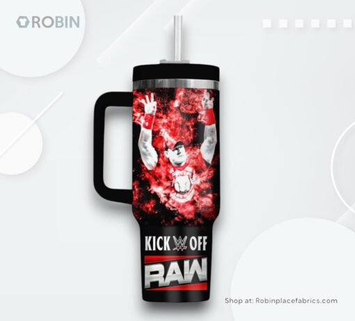 John Cena WWE Kickoff RAW Stanley Tumbler Cup