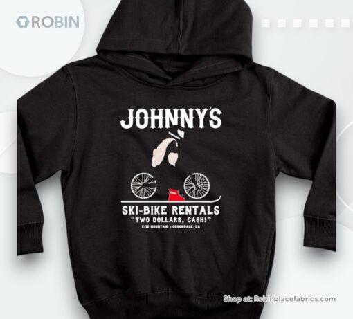 Johnny’s Ski Bike Rentals Two Dollars Cash Shirt