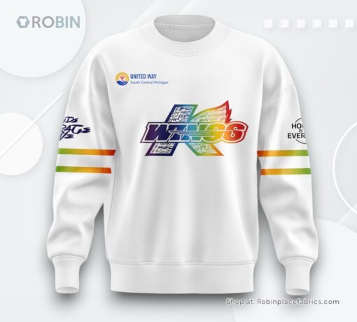 Kalamazoo Wings Hockey Is For Everyone Rainbow Sweatshirt, Sweater
