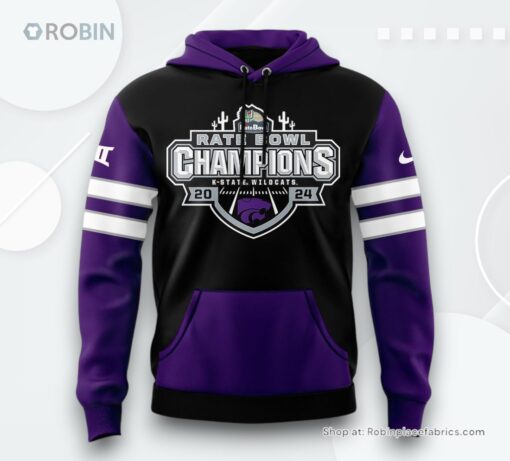 Kansas State Wildcats Rate Bowl Champions 2024 Hoodie