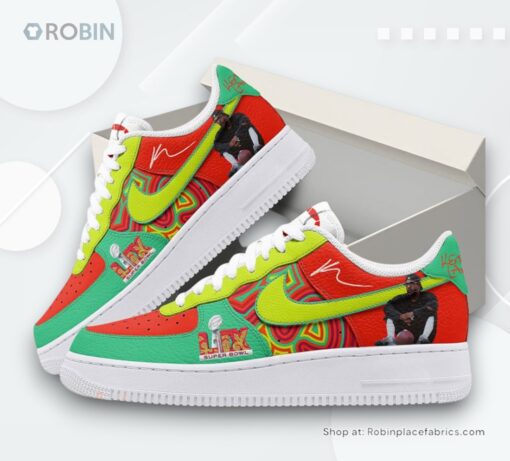 Kendrick Lamar Super Bowl LIX Limited Edition Nike Air Force 1 Sneaker
