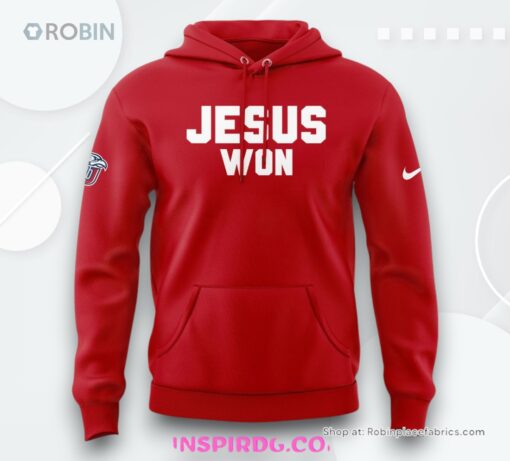 Liberty Flames Football Jesus Won Hoodie