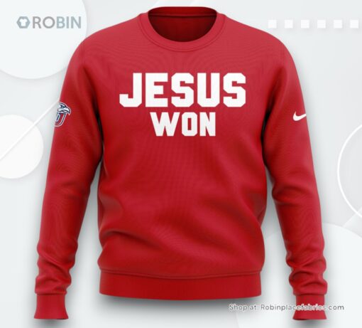 Liberty Flames Football Jesus Won Sweatshirt, Sweater