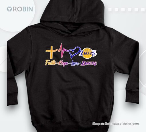 Los Angeles Lakers Heartbeat Faith Hope Love Shirt