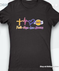 Los Angeles Lakers Heartbeat Faith Hope Love Shirt