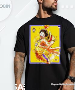 Los Angeles Lakers X One Piece Monkey D. Luffy Shirt