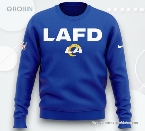 Los Angeles Rams LAFD 2025 Nike Sweatshirt, Sweater