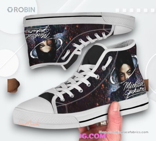 Michael Jackson Limited Edition Converse Hightop Canvas Shoes