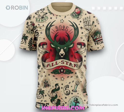 Milwaukee Bucks All Star 2025 Special Shirt