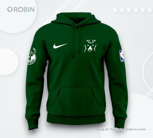 Milwaukee Bucks NBA 2025 Special Edition Nike Hoodie