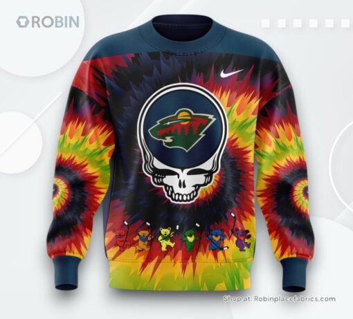 Minnesota Wild Grateful Dead Night 2025 Sweatshirt, Sweater