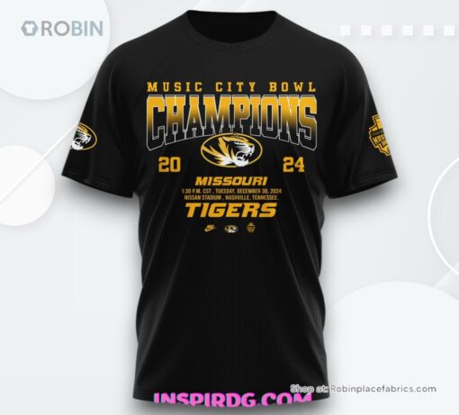 Missouri Tigers NCAA Music City Bowl Champions 2024 Shirt