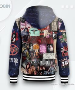 Mötley Crüe Rock Legends Hooded Varsity Jacket Mötley Crüe Rock Legends Hooded Varsity Jacket