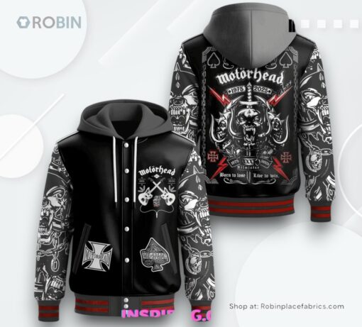 Motörhead Band Hooded Varsity Jacket