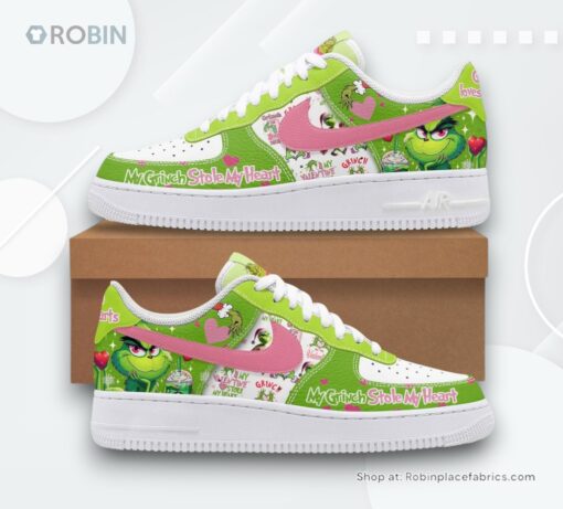 My Grinch Stole My Heart Limited Edition Nike Air Force 1 Sneaker