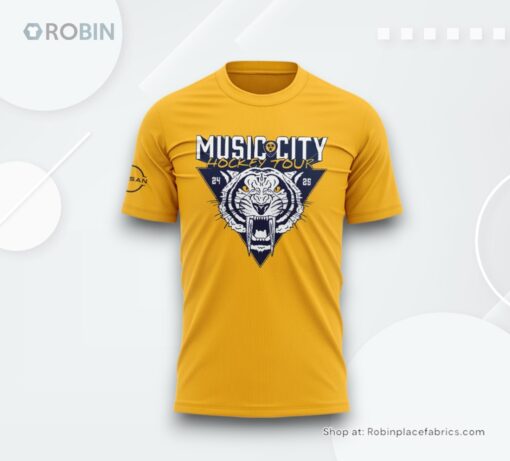 Nashville Predators Music City Hockey Tour Shirt