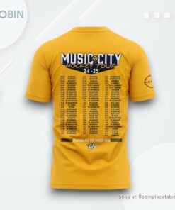 Nashville Predators Music City Hockey Tour Shirt