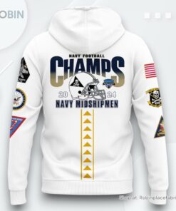 Navy Midshipmen Armed Forces Bowl Champions 2024 Hoodie