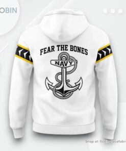 Navy Midshipmen Fear The Bones Limited Edition Hoodie