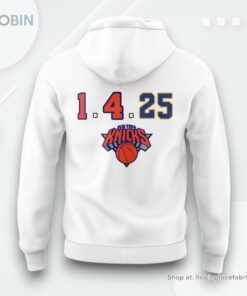 New York Knicks 1.4.25 Special Edition Hoodie