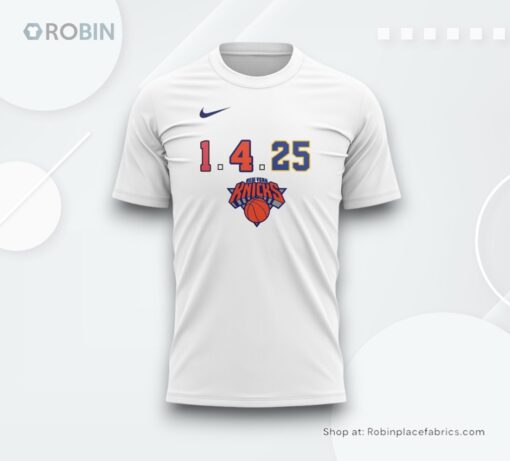 New York Knicks 1.4.25 Special Edition T Shirt
