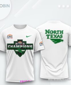 North Texas Mean Green 2025 First Responder Bowl Champions T Shirt