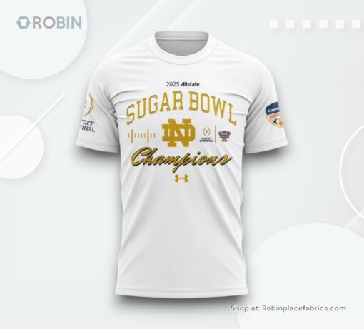 Notre Dame Fighting Irish Allstate Sugar Bowl 2025 Shirt