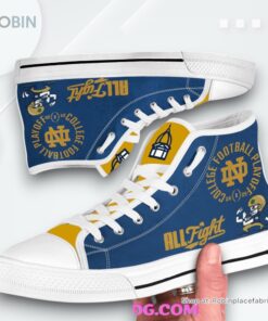 Notre Dame Fighting Irish College Football Playoff 2024 25 Canvas Shoes