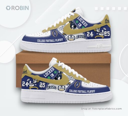 Notre Dame Fighting Irish College Football Playoff 2024 25 Nike Air Force 1 Sneaker