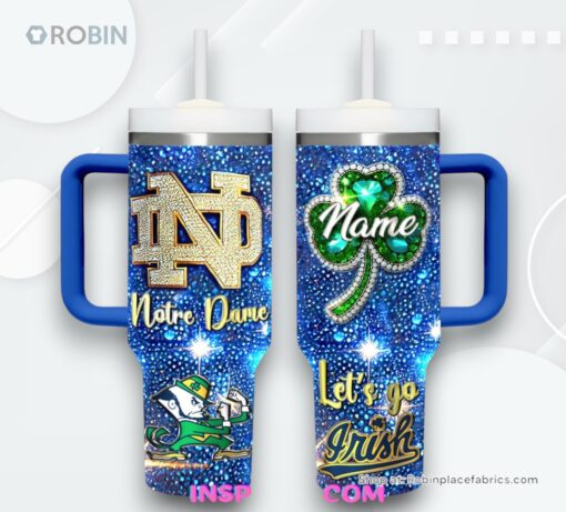 Notre Dame Fighting Irish Diamond Custom Stanley Tumbler Cup