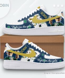 Notre Dame Fighting Irish Fight For The Gold Nike Air Force 1 Sneaker