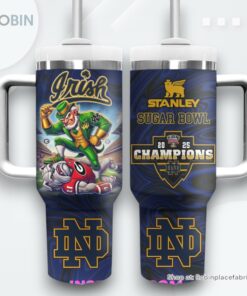 Notre Dame Fighting Irish Sugar Bowl Champions 2025 Stanley Tumbler Cup
